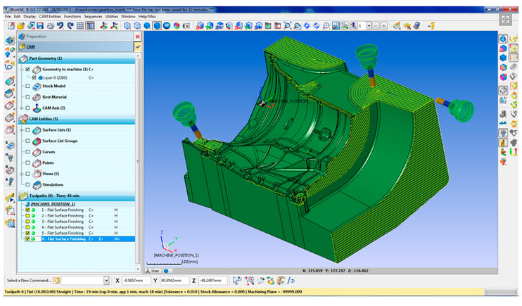 tecnocad con WorkNC ingenieria y mecanizado sescoi para moldes en 3d WorkNC ingenieria y mecanizado sescoi