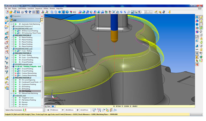 modulos principales work NC mecanizado de moldes CAD CAM